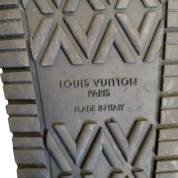 Louis Vuitton Monogram Bom Dia Leather Sandals LV Logo Brown Black Flat 10 40 - Picture 12 of 14